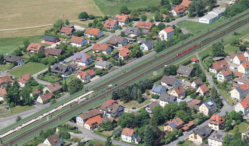 Streckenverlauf im künftigen Haltepunkt Ebensfeld